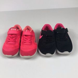 Nike Tanjun & Revolution 3 Toddler Size 9 shoe lot